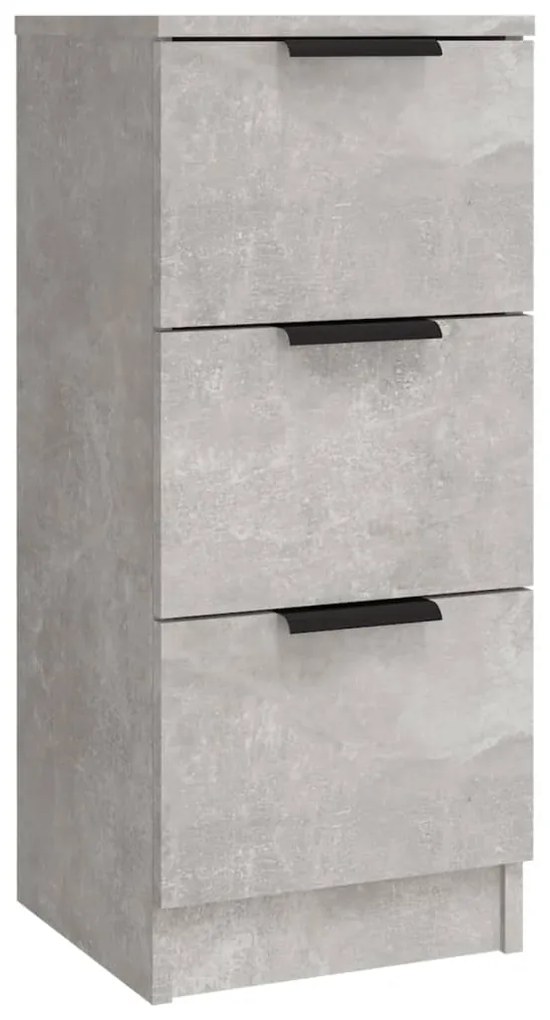 Aparadores 3 pcs derivados de madeira cinzento cimento