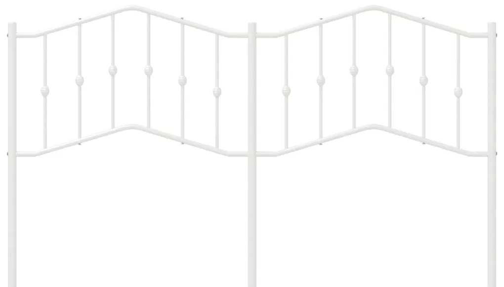 Cabeceira de cama 180 cm metal branco