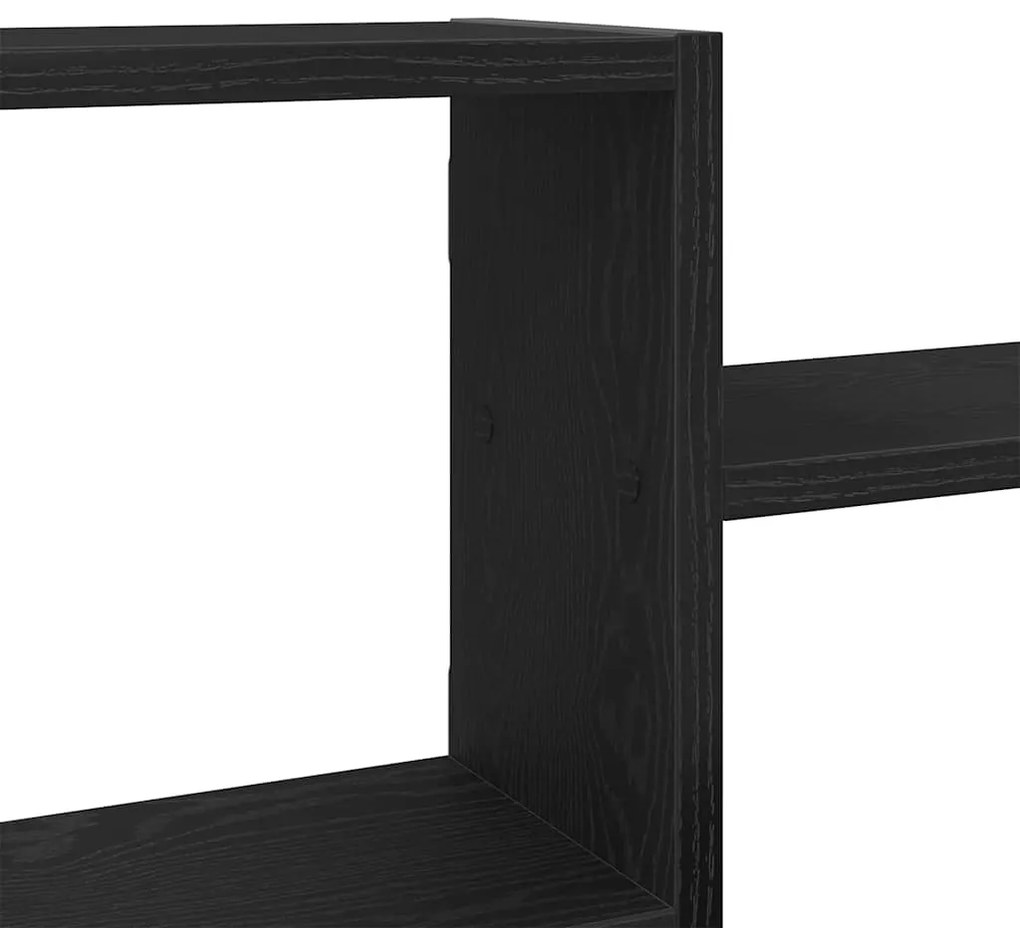 Prateleira de parede 104x15x49 cm deriv. madeira carvalho preto