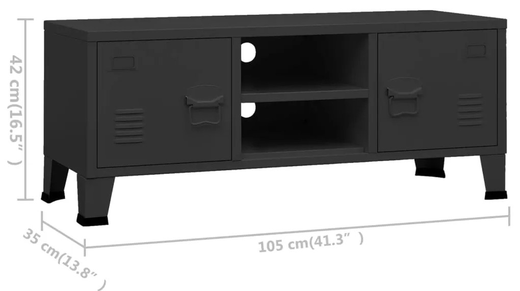 Móvel de TV Tord em Metal de 105 cm - Design Industrial