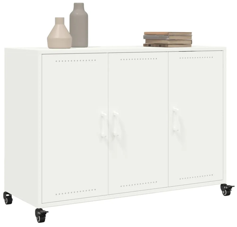 Aparador 100,5x39x72 cm aço branco