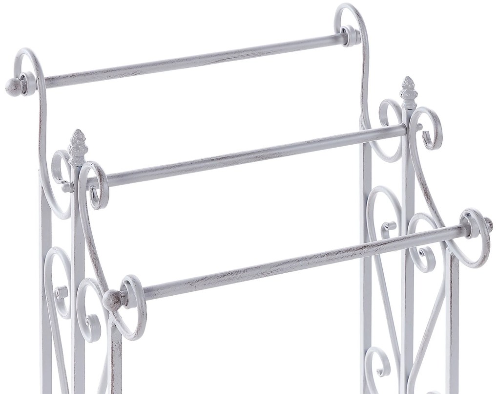Toalheiro vertical cinzento 27 x 90 cm CHILLAN Beliani