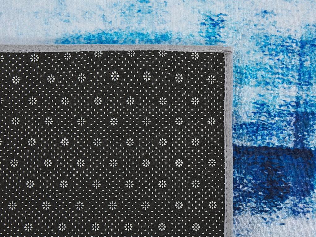 Tapete azul 140 x 200 cm TRABZON Beliani