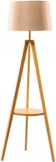 Candeeiro De Pé Em Bambu Ripod Beige Creme - Sklum