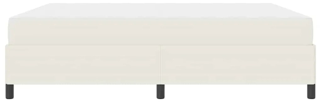 Estrutura da Cama Creme 180 x 200 cm Tecido de veludo côtelé