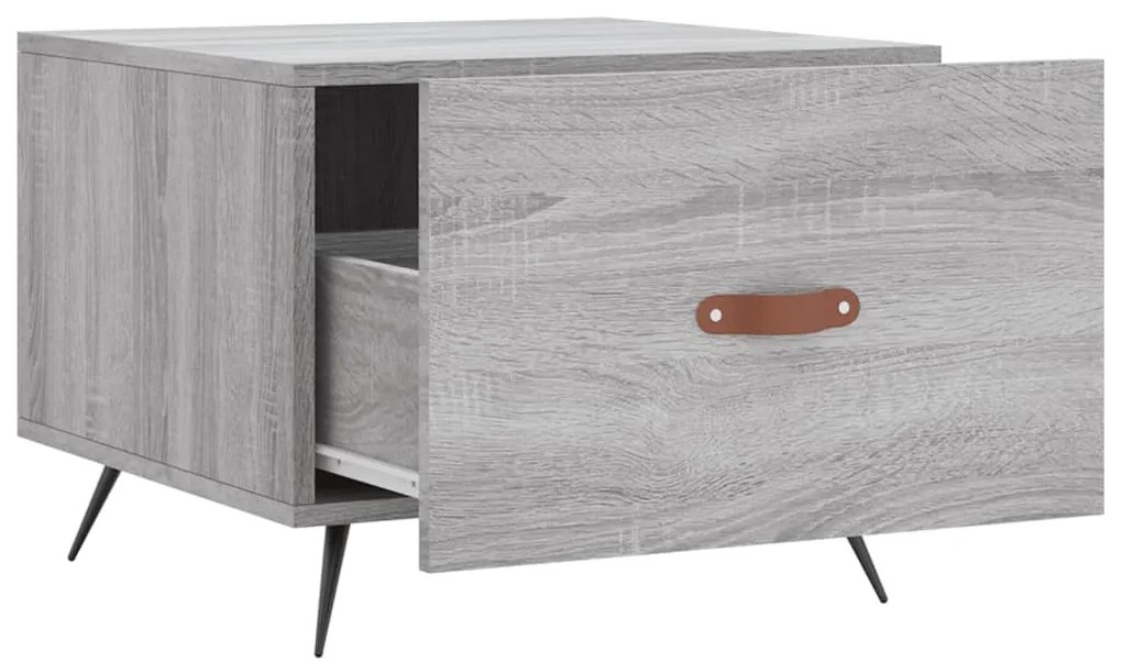 Mesa de centro 50x50x40 cm derivados madeira sonoma cinza