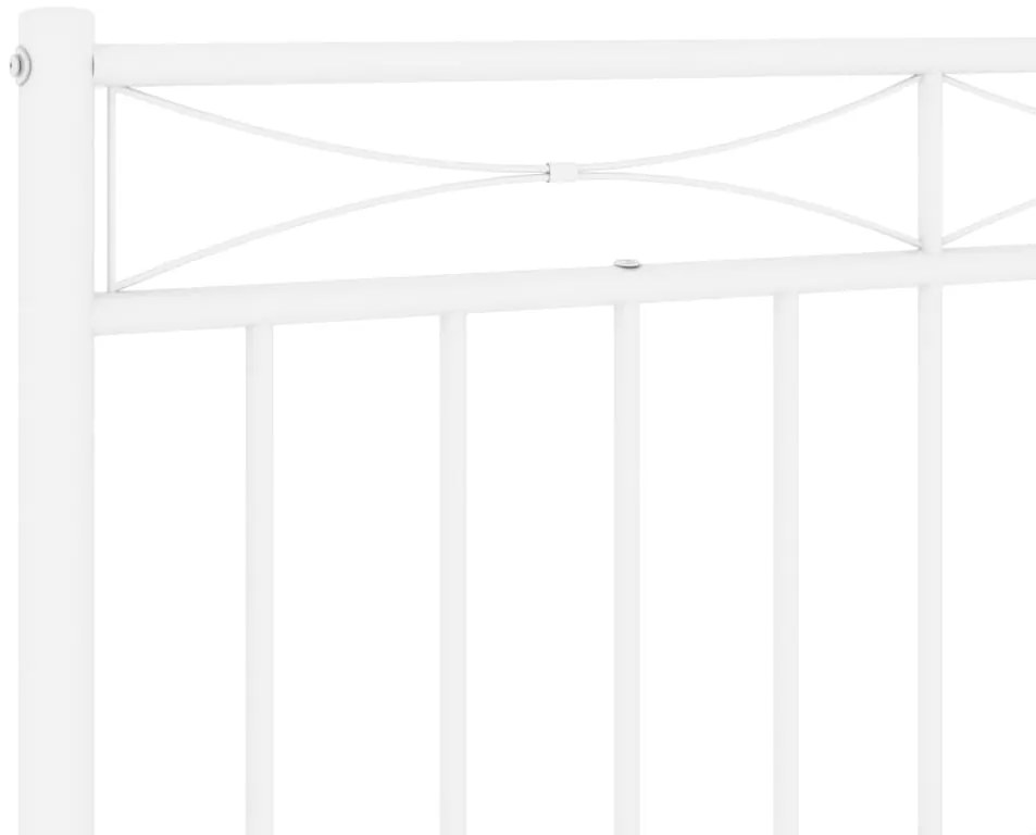 Cabeceira de cama 107 cm metal branco