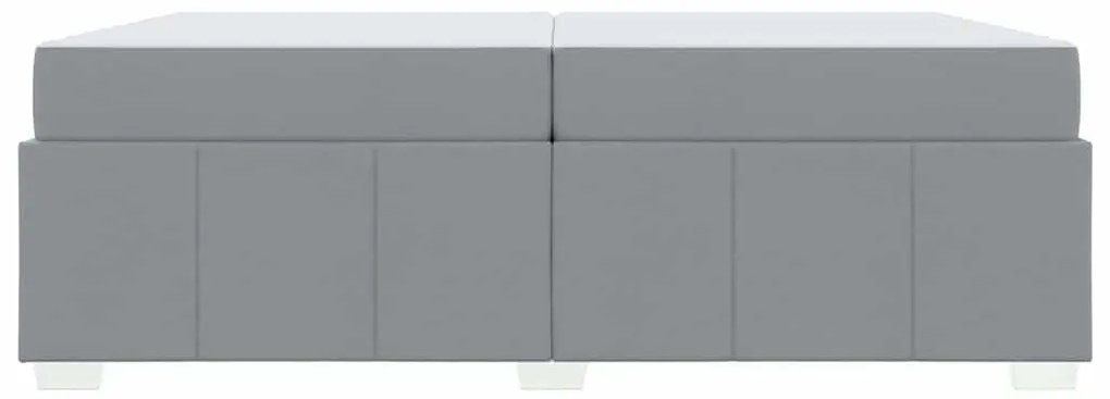 Estrutura da Cama Cinzento-claro 200 x 200 cm tecido
