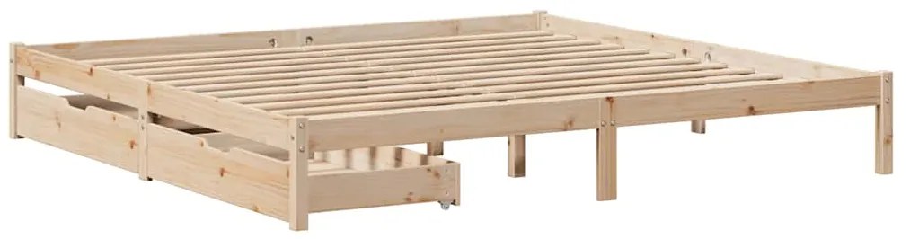 Cama sem colchão 180x200 cm madeira de pinho maciça