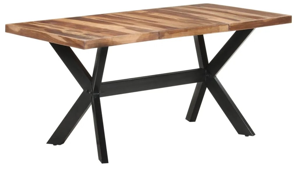 Mesa jantar 160x80x75 cm madeira maciça c/ acabamento a mel