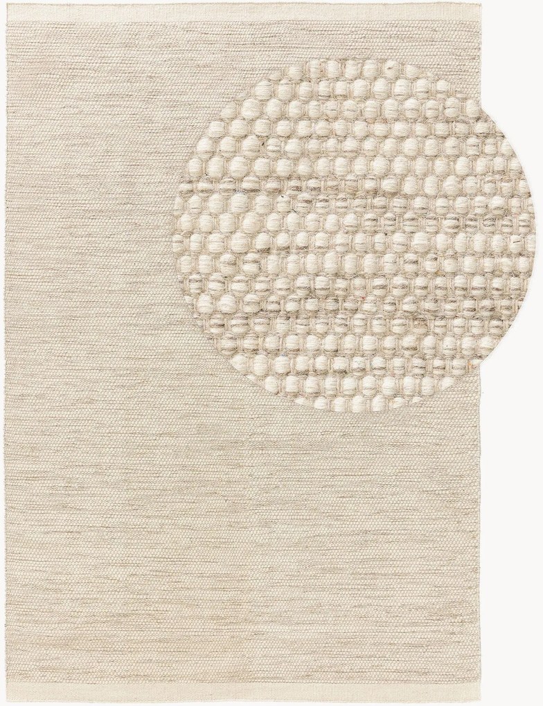 Tapete artesanal em lã de pelo curto Rocco