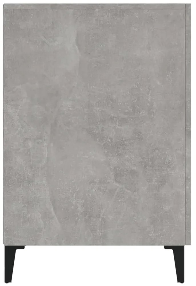 Secretária 140x50x75 cm derivados de madeira cinza cimento