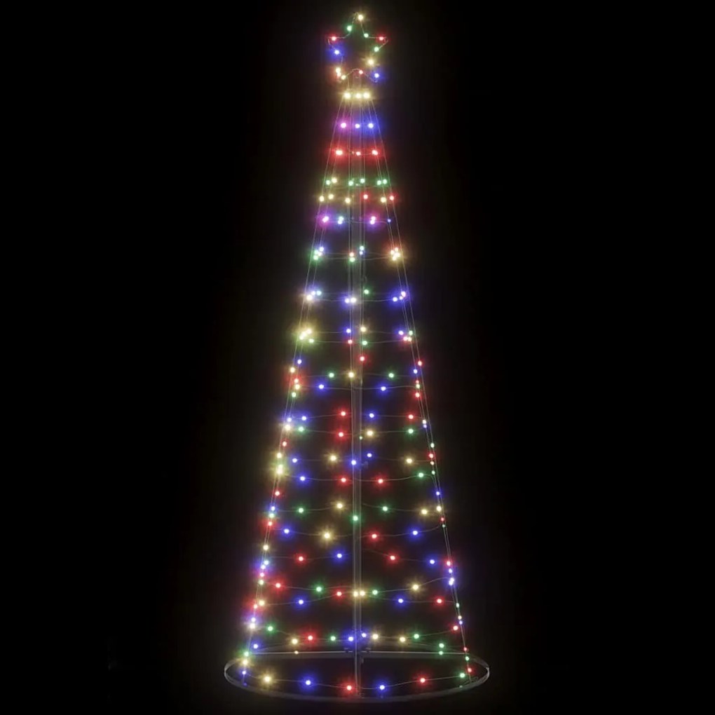 vidaXL LED Árvore de Natal 200 LEDs Coloridos 180 cm