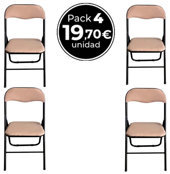 Pack 4 Cadeiras Niza Basic - Beige