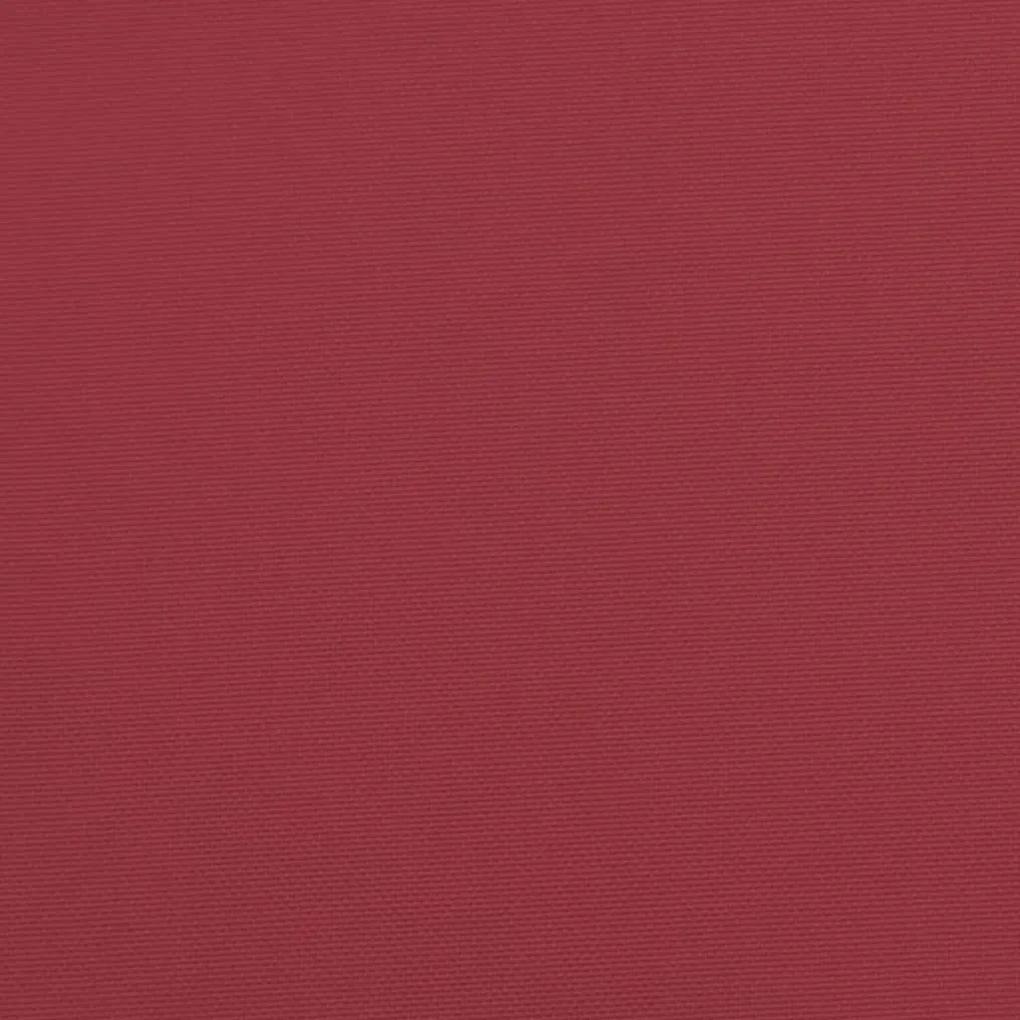 Almofadão p/ banco de jardim 120x50x7 cm tecido vermelho tinto