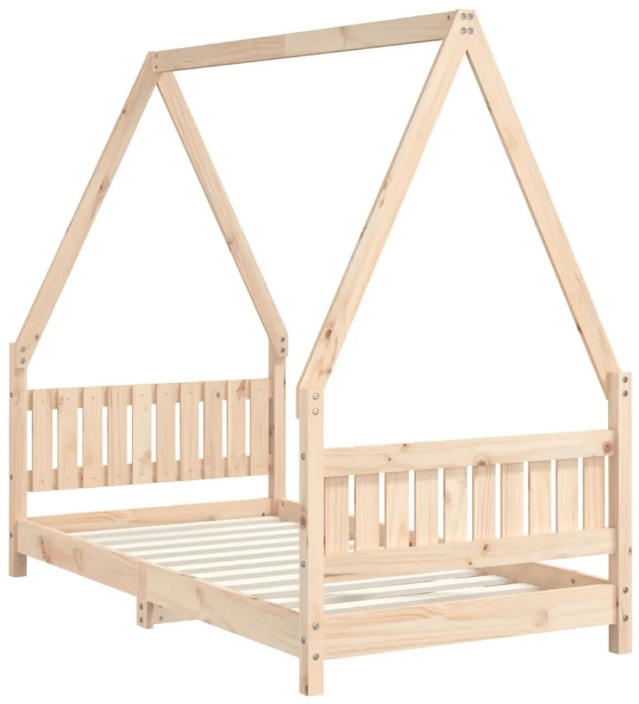 Estrutura de cama infantil 80x160 cm pinho maciço