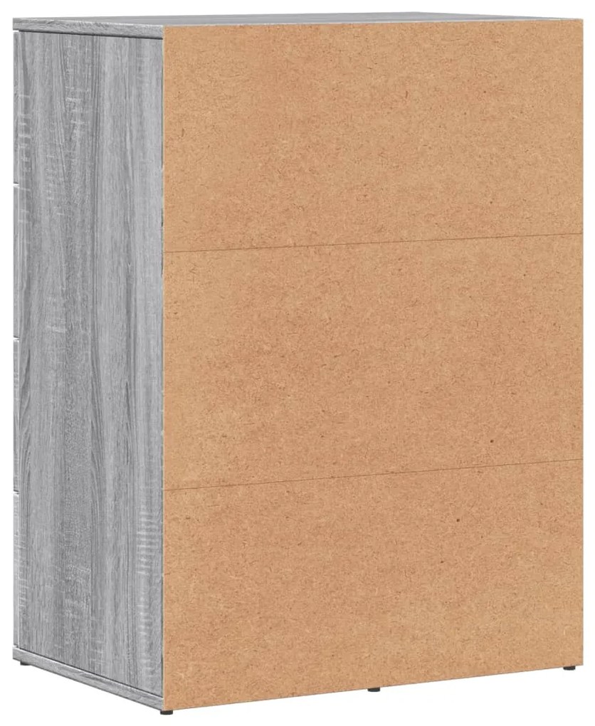 Aparadores 2 pcs 59x39x80 cm derivados madeira cinzento sonoma
