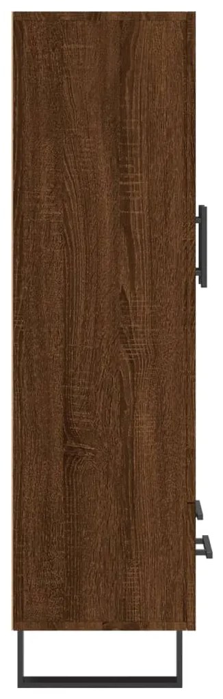 Armário alto derivados madeira 69,5x31x115 cm carvalho castanho