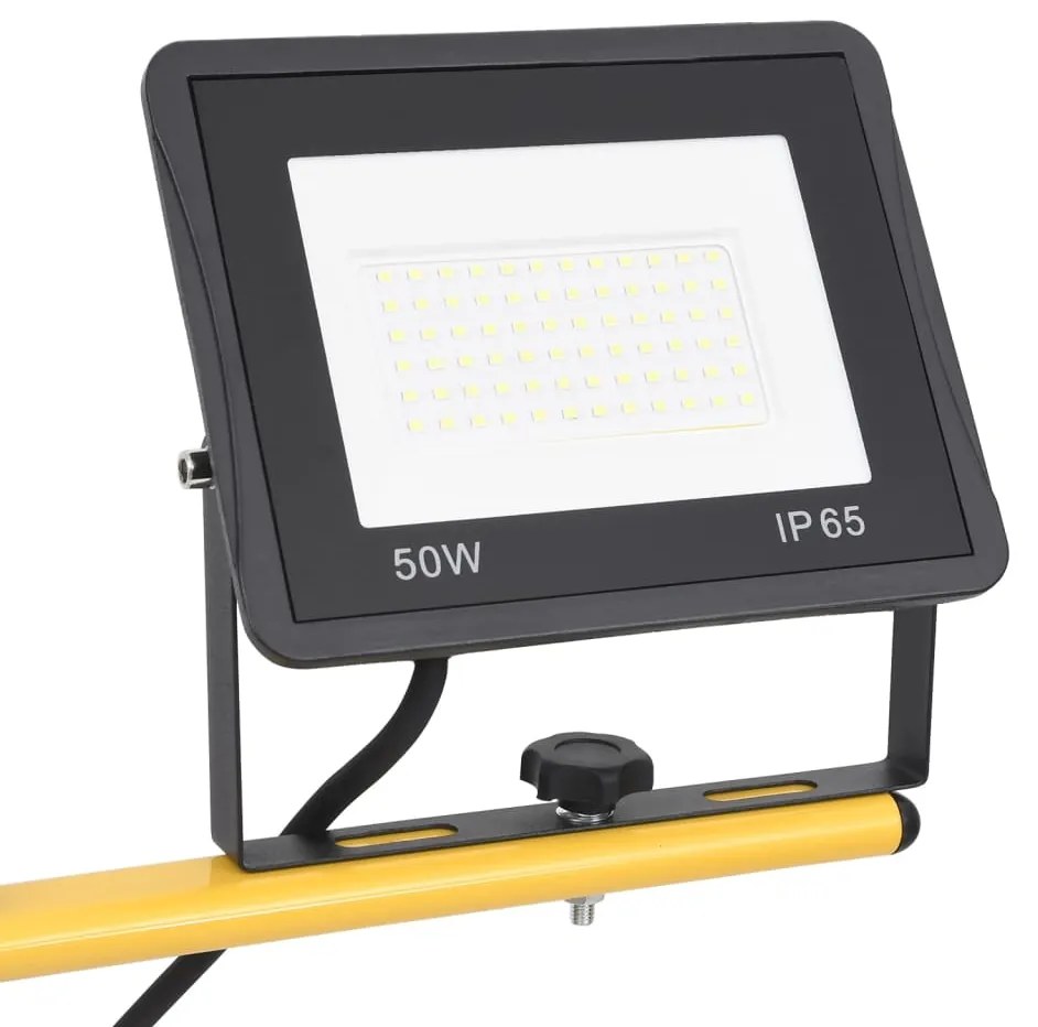 Projetor c/ iluminação LED e tripé 2x50 W branco frio