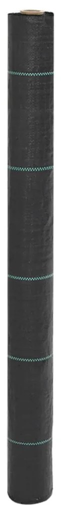 vidaXL Tela para ervas daninhas 1x150 m PP preto