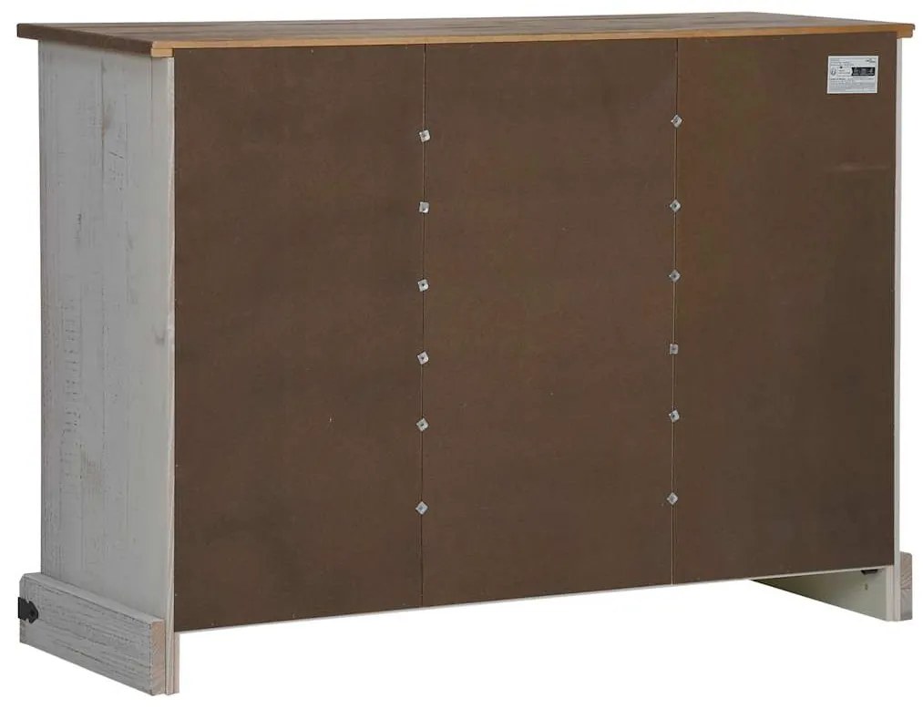 Aparador HALDEN 2 portas de correr 112x40x80 cm Madeira maciça