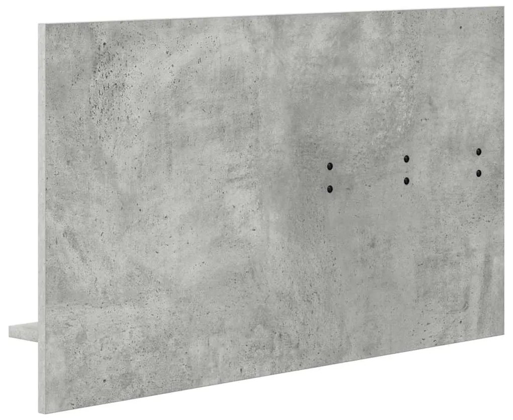 Cabideiro de Parede Cinza concreto 90 x 10 x 50 cm