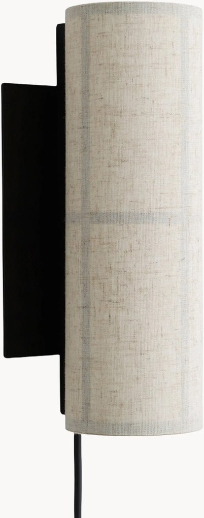 Candeeiro de parede em linho artesanal Hashira