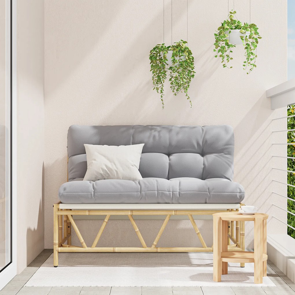 Banco de Jardim com Almofada 110x80x71 cm Aço