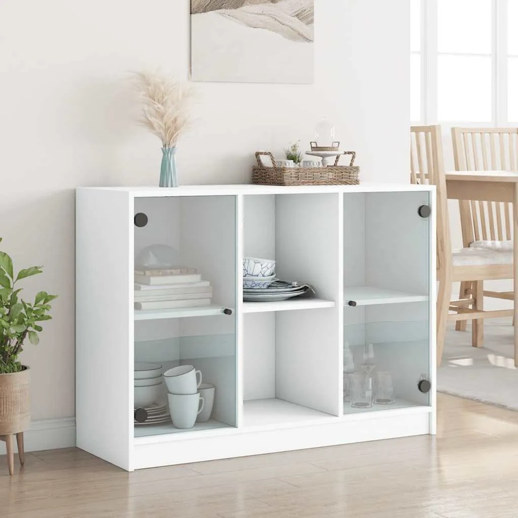 Aparador 102x37x75,5 cm derivados de madeira branco