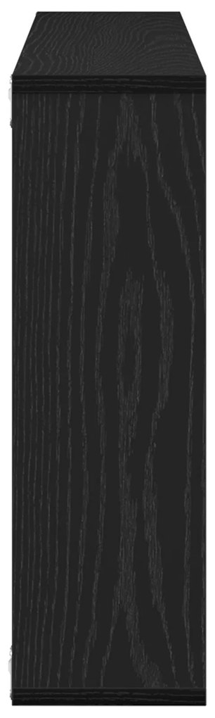 Prateleira de Parede vidaXL - Carvalho Preto, 85 x 16 x 52,5 cm, Feita