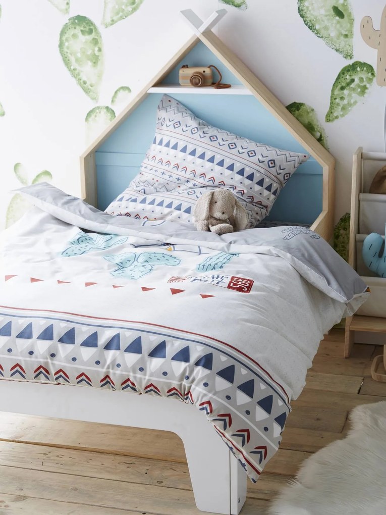 Cama evolutiva Montessori, para criança, tema Tipi branco