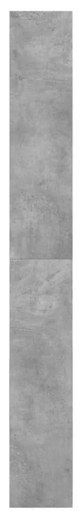 Sapateira 60x21x163,5 cm derivados de madeira cinzento cimento