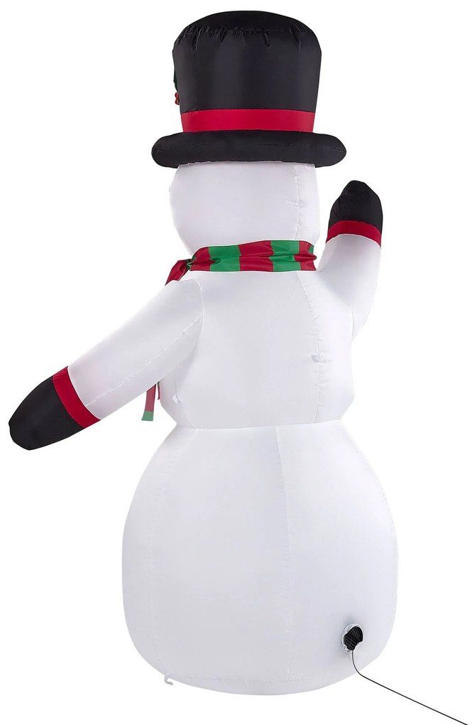 Boneco de neve insuflável com LED 200 cm branco RUKA Beliani
