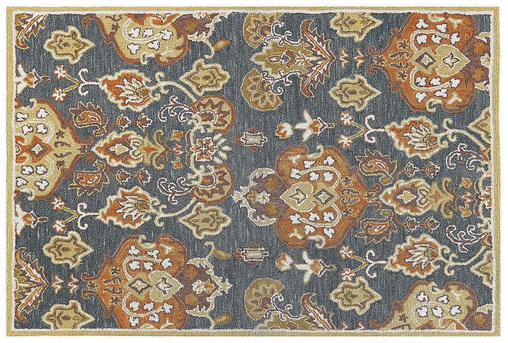 Tapete de lã multicolor 140 x 200 cm UMURLU Beliani