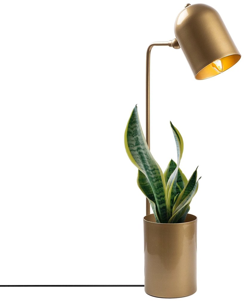 Candeeiro de Mesa Pot – Dourado – 12 x 27 x 64 cm