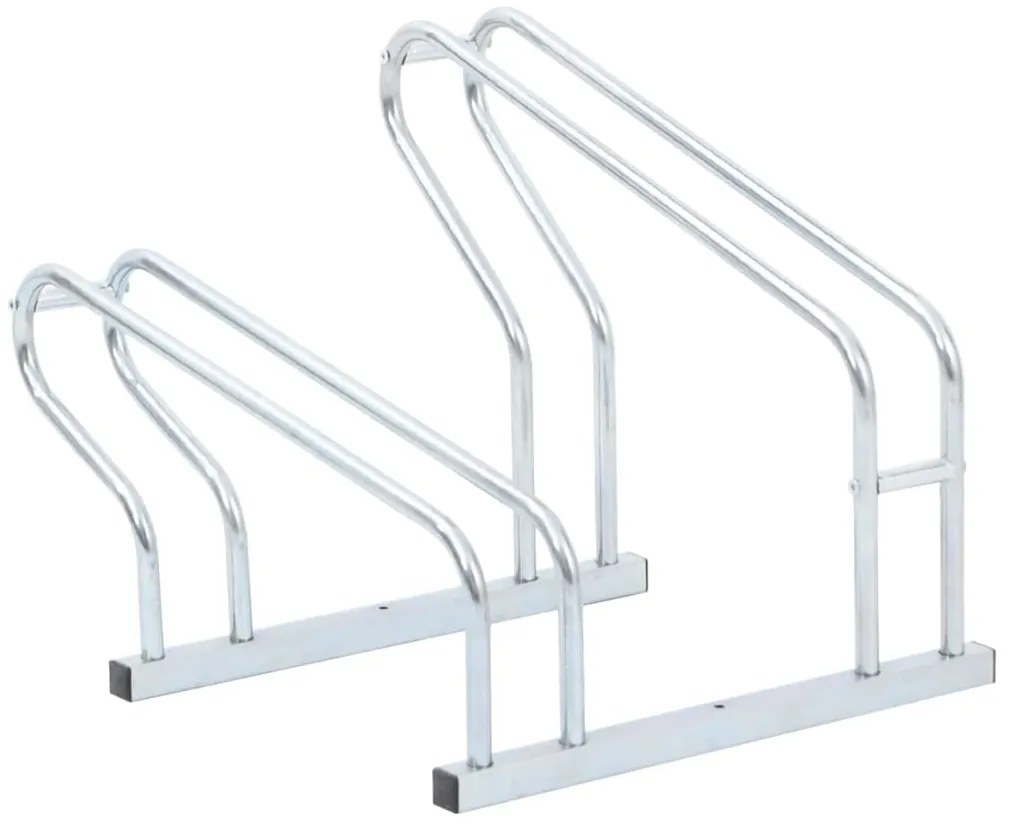 Suporte independente para 2 bicicletas aço galvanizado