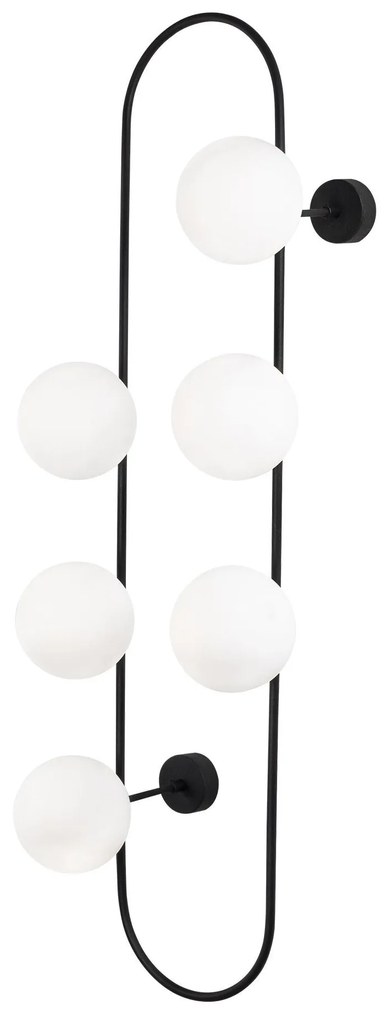 Candeeiro de Parede Abakus – Preto e Branco – 40 x 33 cm