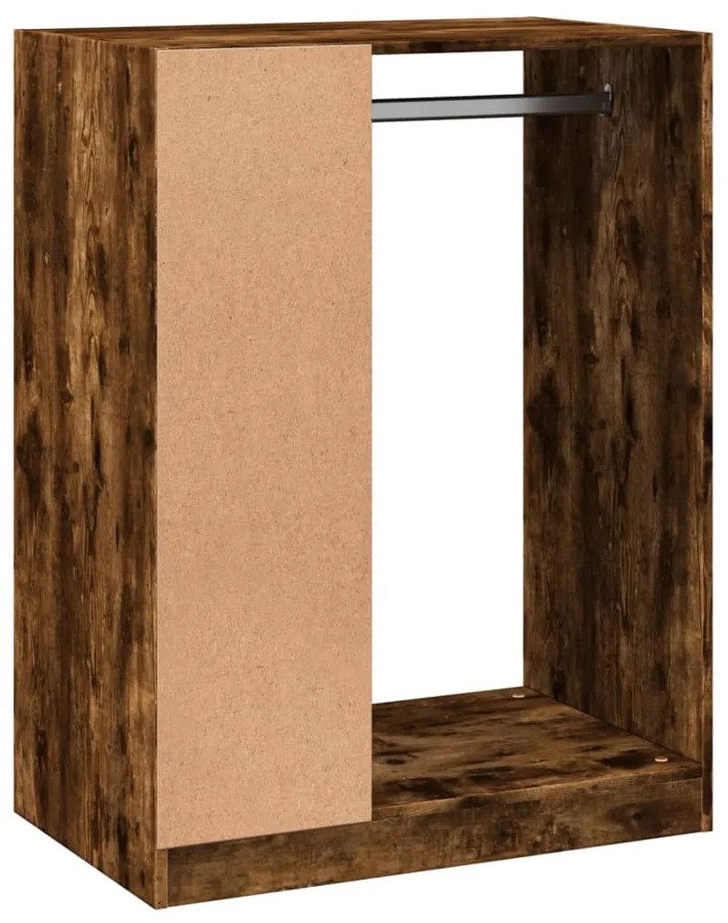 Roupeiro 77x48x102 cm derivados de madeira carvalho fumado