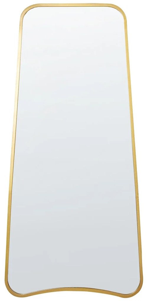 Espelho de parede em metal dourado 58 x 122 cm LEVET Beliani