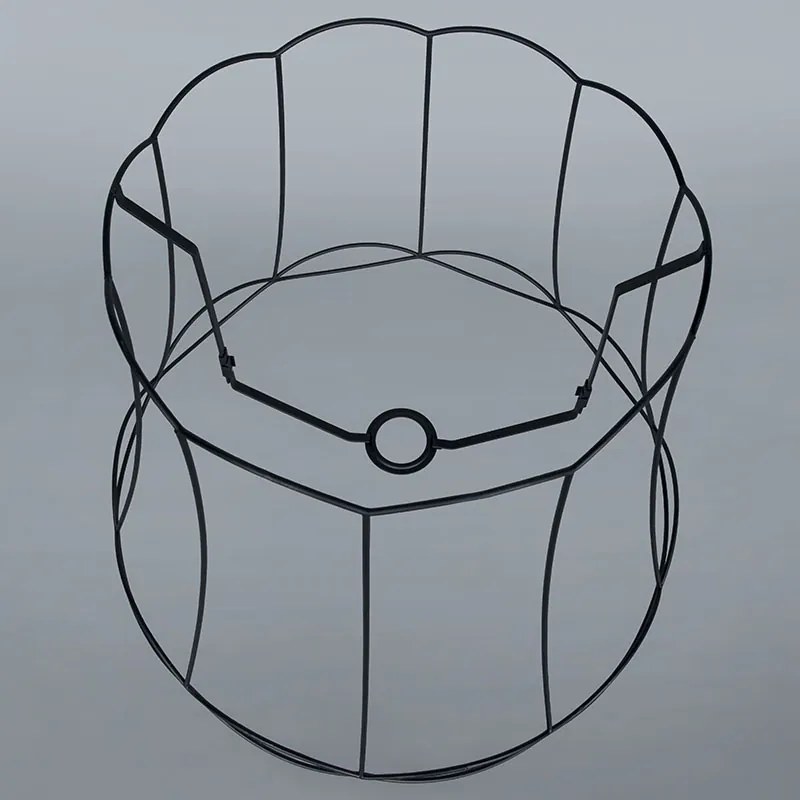 Abajur de metal preto 50/40 - Granny Frame