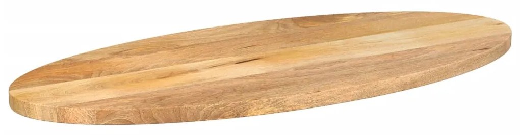 Tampo de mesa oval 100x50x2,5 cm madeira de mangueira maciça