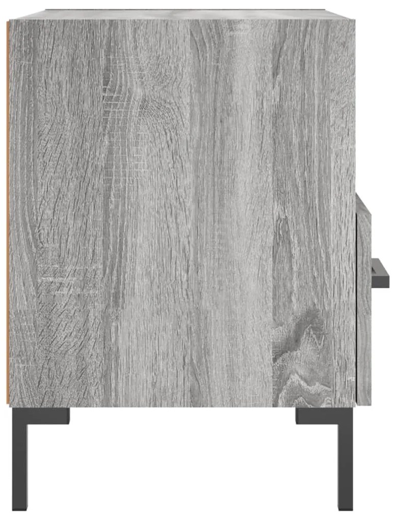 Mesas de cabeceira 2 pcs derivados de madeira sonoma cinza