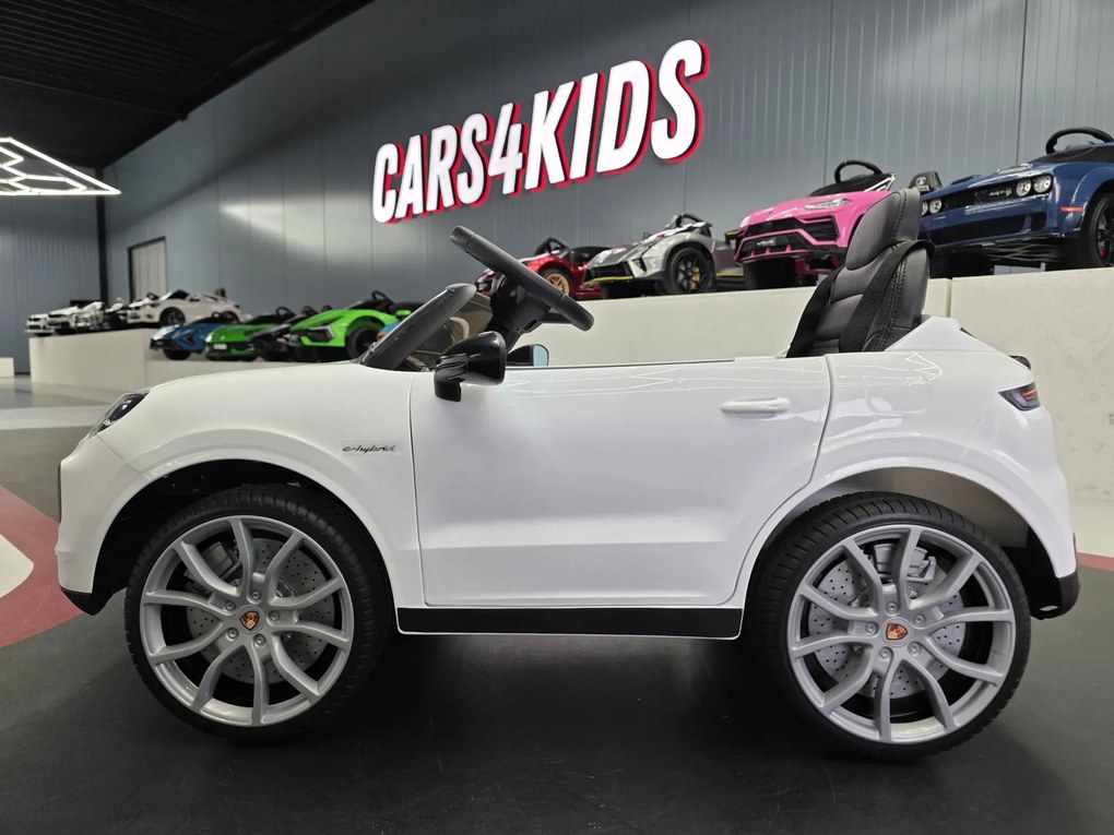 Carro Infantil bateria 12V Porsche Cayenne, pneus EVA Branco