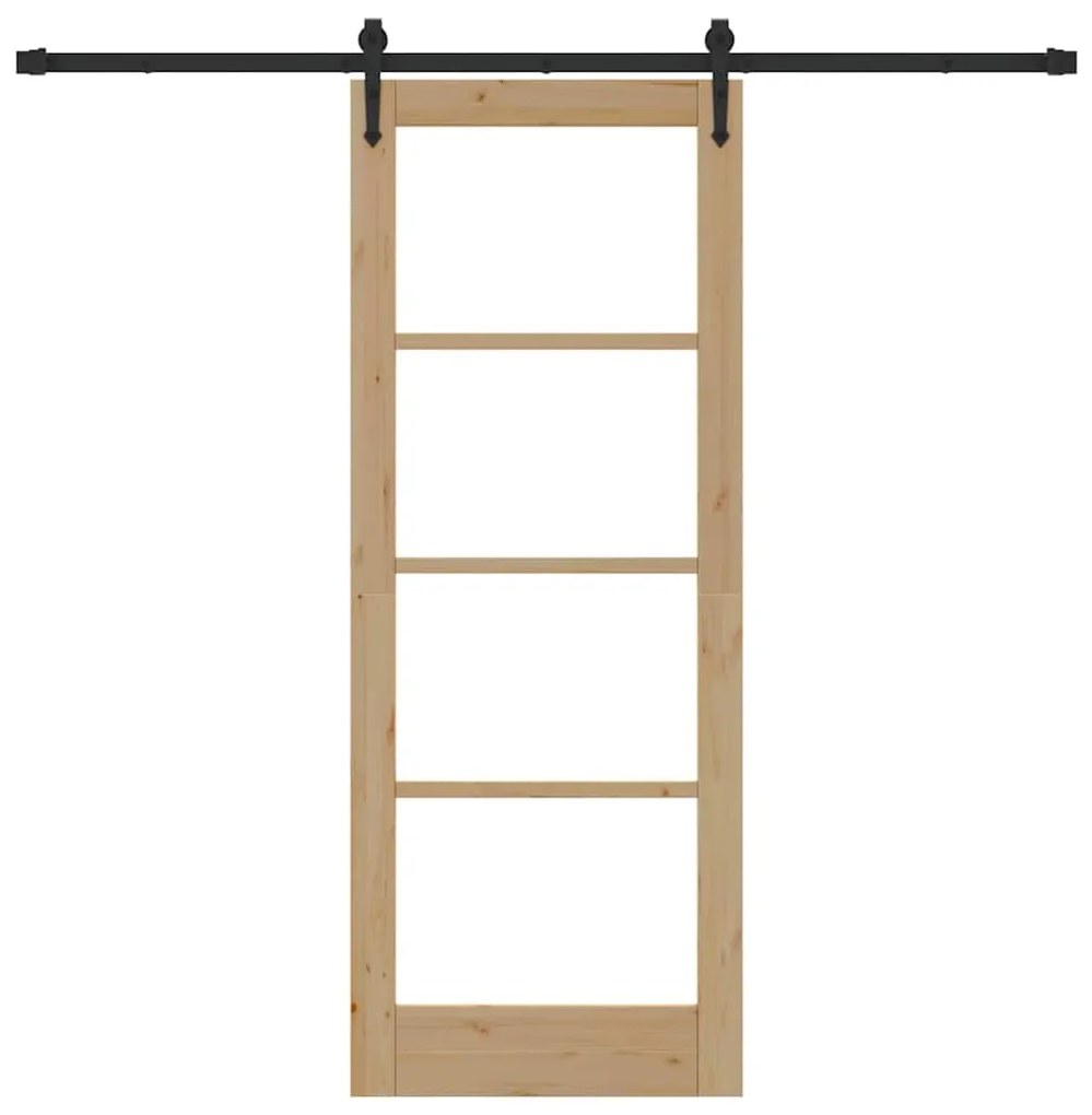 Porta Deslizante vidaXL com Conjunto de Ferragens 'ORKDAL'78x202 cm