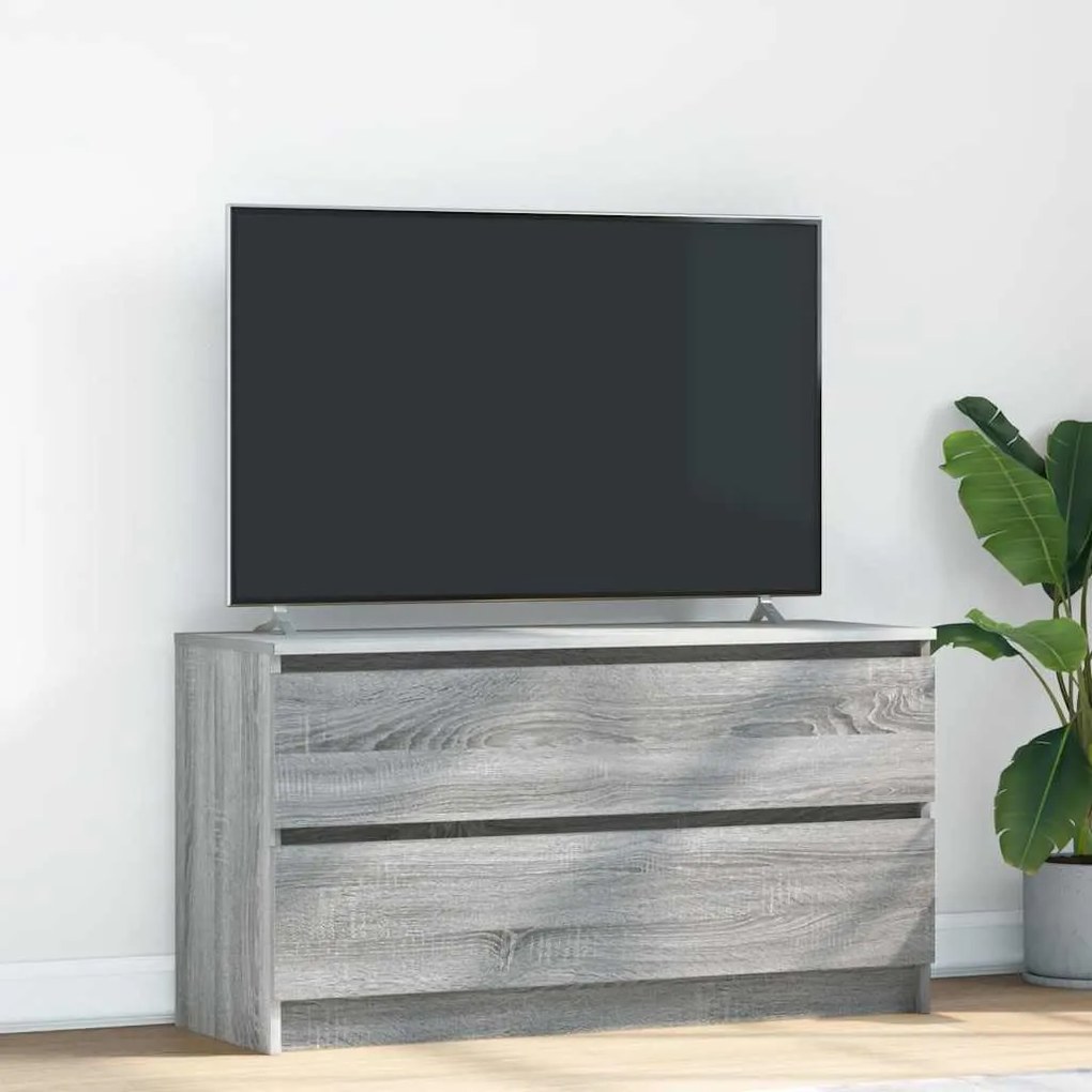 Móvel de TV 100x35x54 cm derivados de madeira cinzento sonoma