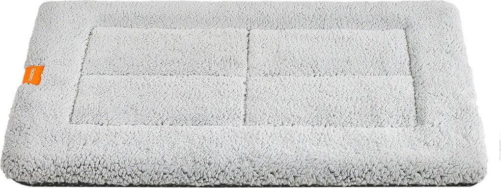 Manta para cães XL 105 x 70 cm, lavável na máquina, cinzento claro