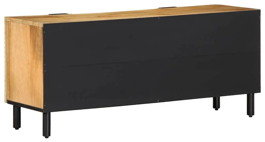 Móvel de TV castanho 105x33x46 cm madeira de mangueira maciça