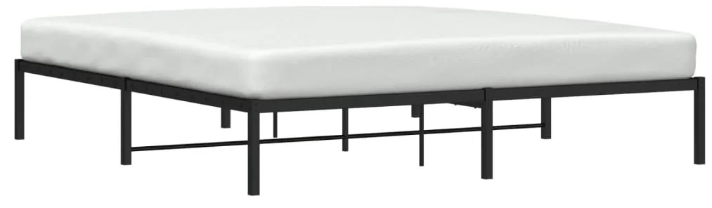 Estrutura de cama 180x200 cm metal preto