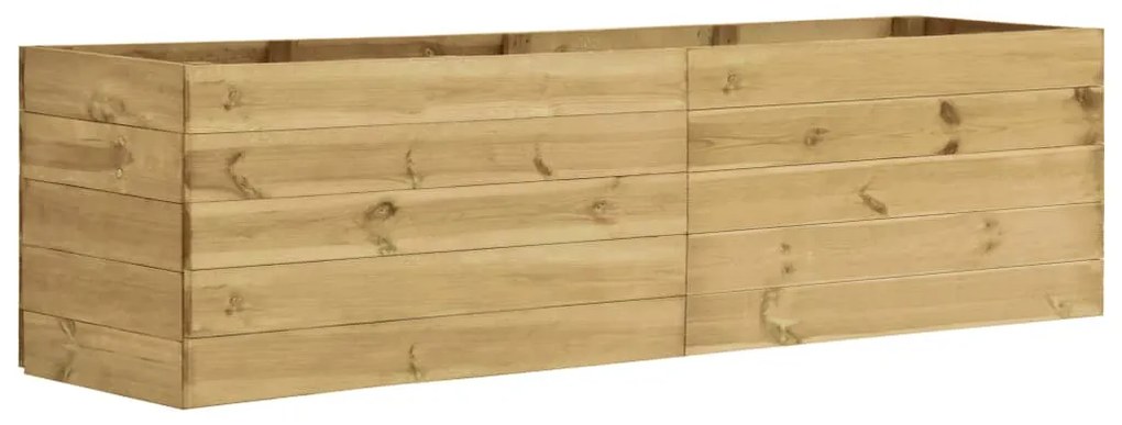 vidaXL Canteiro elevado para jardim 200x50x54 cm pinho impregnado