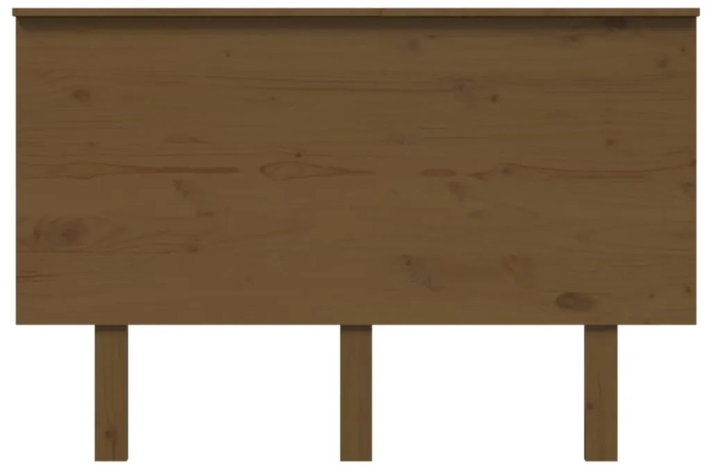 Cabeceira de cama 124x6x82,5 cm pinho maciço castanho mel